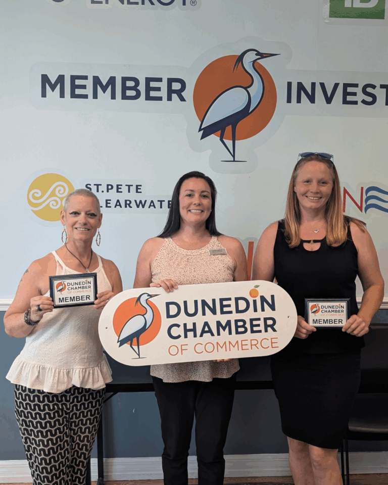 new member orientation, three new members holding member plaques